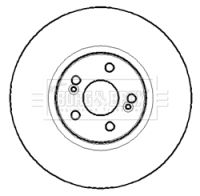 BORG & BECK Тормозной диск BBD5764S